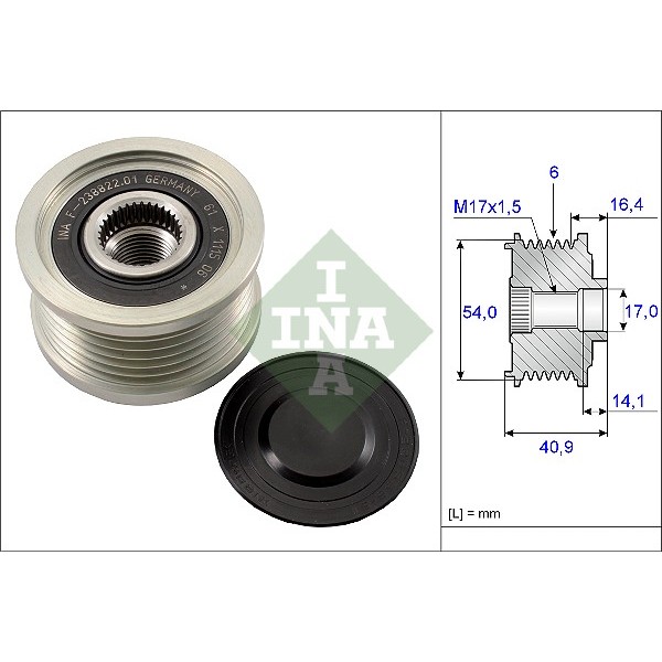 Слика на Затегач алтернатор INA 535 0112 10 за Saab 9-3 Convertible (YS3F) 1.9 TTiD - 180 коњи дизел