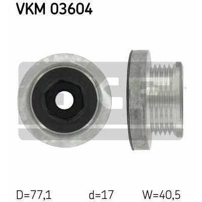 Слика на Затегач алтернатор SKF VKM 03604 за Renault Clio 2 1.5 dCi (B/CB3N) - 84 коњи дизел