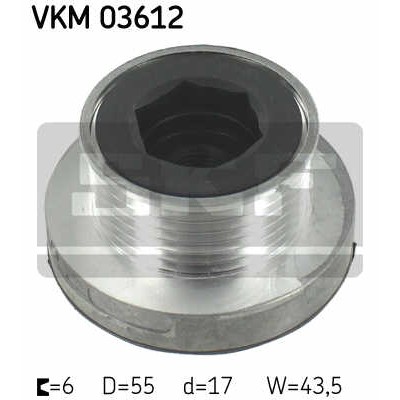 Слика на Затегач алтернатор SKF VKM 03612 за Renault Super 5 (BC40) 1.7 (B/C40K, B/C40G) - 87 коњи бензин