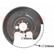 Слика 1 на заштитна пластика, сопирачки дискови VAN WEZEL 0322373