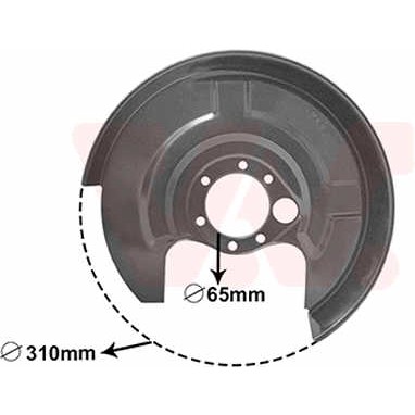 Слика на заштитна пластика, сопирачки дискови VAN WEZEL 0322374 за Audi A4 Sedan (8D2, B5) 2.8 - 190 коњи бензин