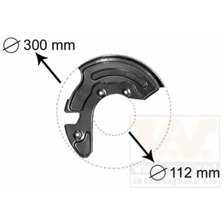 Слика на заштитна пластика, сопирачки дискови VAN WEZEL 0323371 за Audi A4 Avant (8D5, B5) 1.8 - 115 коњи бензин