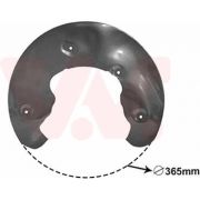 Слика 1 на заштитна пластика, сопирачки дискови VAN WEZEL 0327371