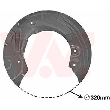 Слика на заштитна пластика, сопирачки дискови VAN WEZEL 0627371 за BMW 3 Coupe E92 320 d - 184 коњи дизел