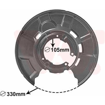 Слика на заштитна пластика, сопирачки дискови VAN WEZEL 0627374 за BMW 1 E81, E87 116 i - 115 коњи бензин