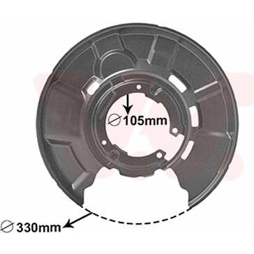 Слика на заштитна пластика, сопирачки дискови VAN WEZEL 0627374 за BMW 3 Cabrio E93 318 i - 143 коњи бензин