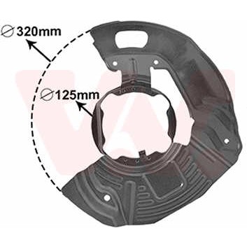 Слика на заштитна пластика, сопирачки дискови VAN WEZEL 0639371 за BMW 5 Touring E39 525 d - 163 коњи дизел