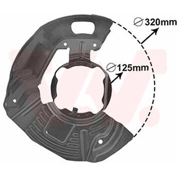 Слика на заштитна пластика, сопирачки дискови VAN WEZEL 0639372 за BMW 5 Touring E39 525 d - 163 коњи дизел