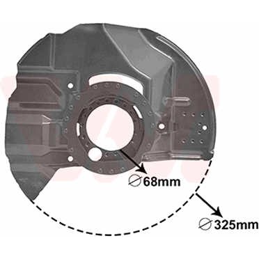 Слика на заштитна пластика, сопирачки дискови VAN WEZEL 0646371 за BMW 3 Cabrio E46 320 Cd - 150 коњи дизел