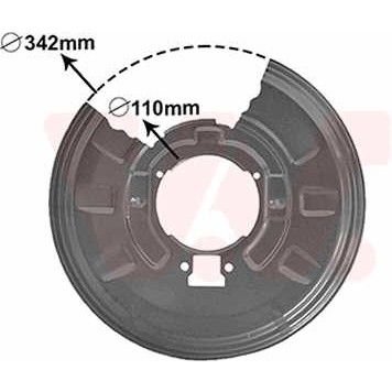 Слика на заштитна пластика, сопирачки дискови VAN WEZEL 0649374 за BMW 3 Touring E46 330 d - 184 коњи дизел