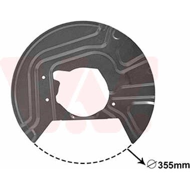 Слика на заштитна пластика, сопирачки дискови VAN WEZEL 0680371 за BMW X3 E83 2.5 si - 218 коњи бензин