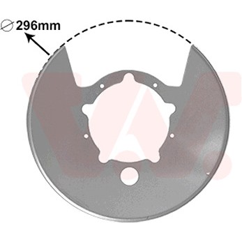 Слика на Заштитна пластика, сопирачки дискови VAN WEZEL 2815375