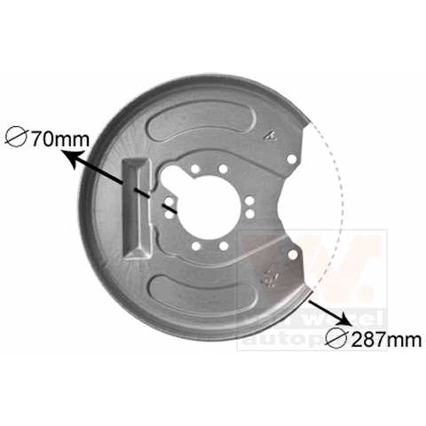 Слика на заштитна пластика, сопирачки дискови VAN WEZEL 3225374 за Volvo S40 Sedan (VS) 1.8 i - 122 коњи бензин