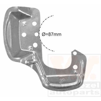 Слика на заштитна пластика, сопирачки дискови VAN WEZEL 3776372 за Opel Kadett E 1.4 S - 75 коњи бензин