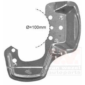 Слика на Заштитна пластика, сопирачки дискови VAN WEZEL 3778371