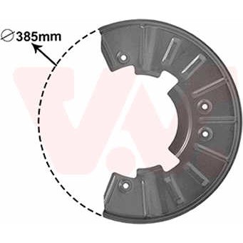 Слика на Заштитна пластика, сопирачки дискови VAN WEZEL 5846371