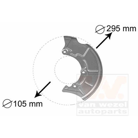 Слика на заштитна пластика, сопирачки дискови VAN WEZEL 5888371 за Seat Toledo 2 Saloon (1M2) 2.3 V5 20V - 170 коњи бензин