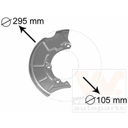 Слика на заштитна пластика, сопирачки дискови VAN WEZEL 5888372 за VW Jetta 4 (1J2) 1.9 TDI - 150 коњи дизел