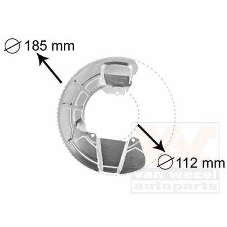 Слика на заштитна пластика, сопирачки дискови VAN WEZEL 5930371 за Volvo 850 (LS) 2.4 GLE - 193 коњи бензин