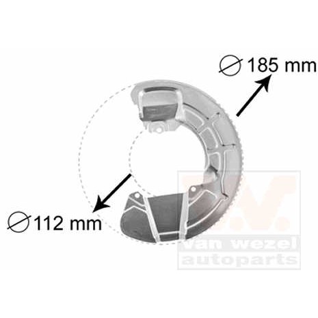 Слика на заштитна пластика, сопирачки дискови VAN WEZEL 5930372 за Volvo 850 Station Wagon (LW) 2.0 Turbo - 210 коњи бензин