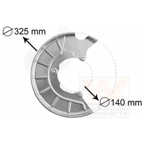 Слика на заштитна пластика, сопирачки дискови VAN WEZEL 7622372 за Seat Toledo 3 (5P2) 1.6 - 102 коњи бензин