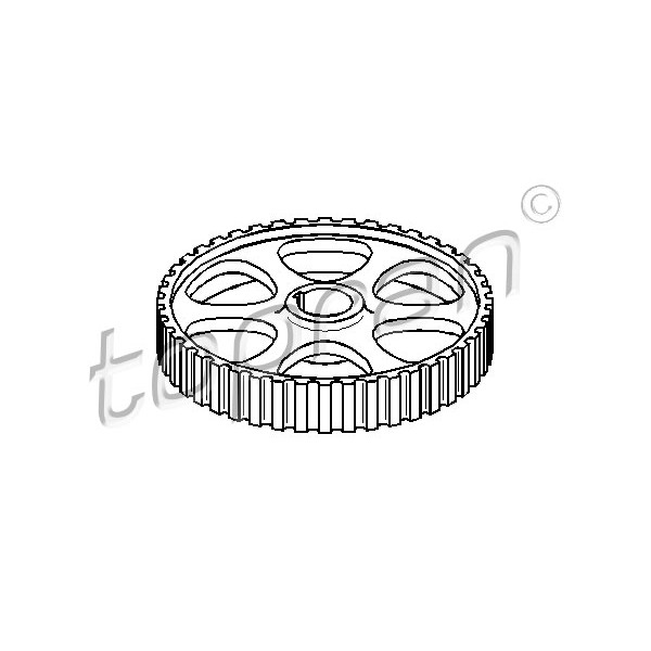 Слика на зъбно колело, разпределителен вал; зъбно колело, междинен вал TOPRAN 100 834 за Seat Ibiza 2 (6K) 1.6 i - 75 коњи бензин