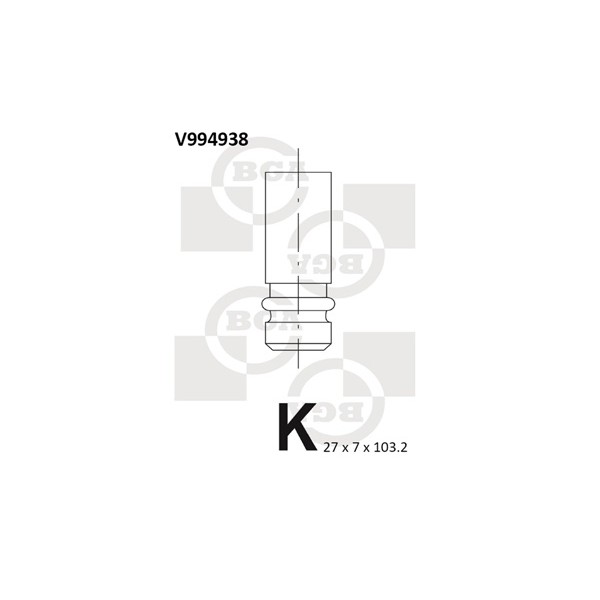 Слика на издувен вентил BGA V994938 за Volvo S70 Saloon (P80) 2.3 - 241 коњи бензин