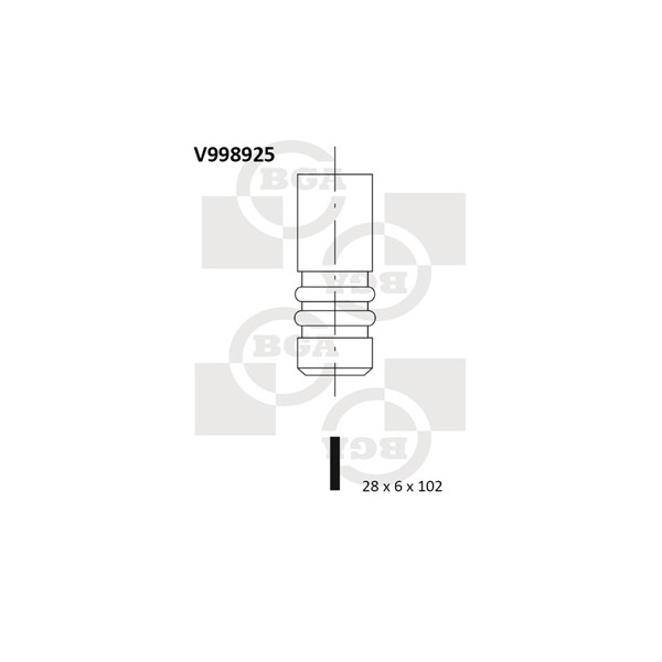 Слика на издувен вентил BGA V998925 за VW EOS (1F7,1F8) 2.0 TFSI - 200 коњи бензин