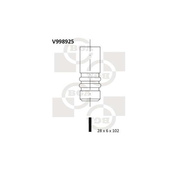 Слика на издувен вентил BGA V998925 за VW Passat 6 Sedan (B6,3c2) 2.0 FSI - 170 коњи бензин