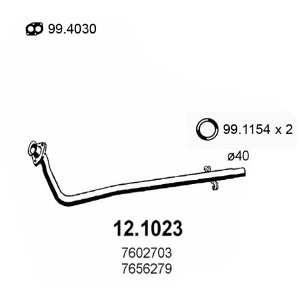 Слика на Издувна цевка ASSO 12.1023