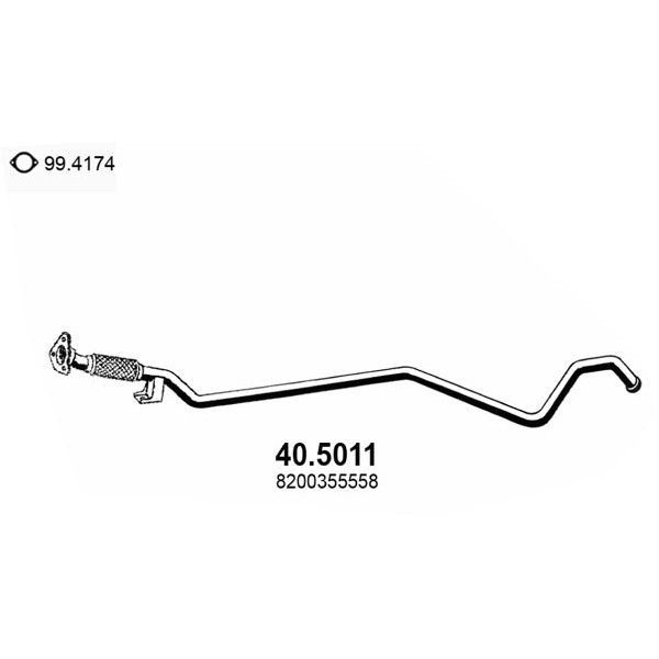 Слика на Издувна цевка ASSO 40.5011