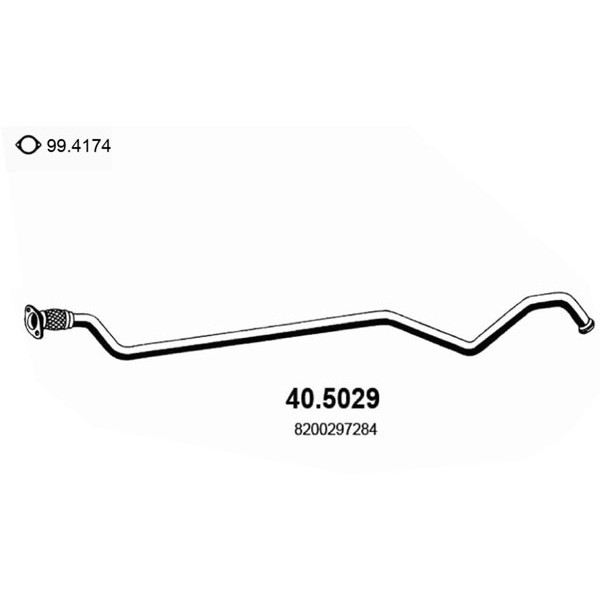 Слика на Издувна цевка ASSO 40.5029