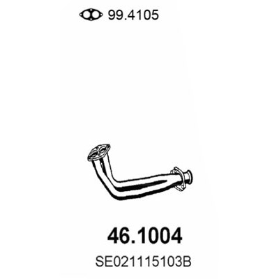 Слика на Издувна цевка ASSO 46.1004