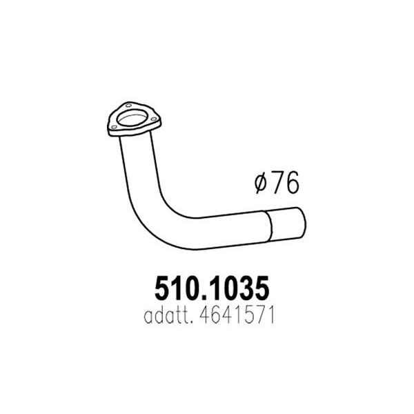 Слика на Издувна цевка ASSO 510.1035