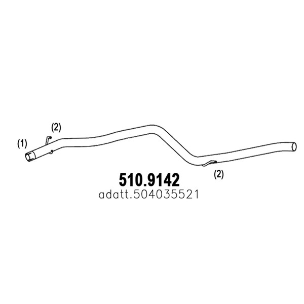 Слика на Издувна цевка ASSO 510.9142