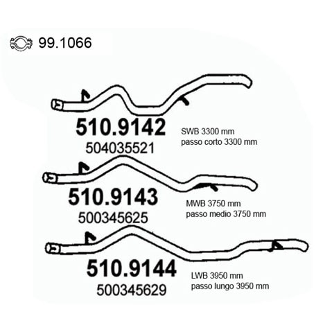 Слика на Издувна цевка ASSO 510.9144