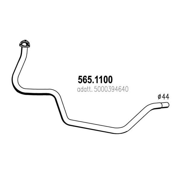 Слика на Издувна цевка ASSO 565.1100