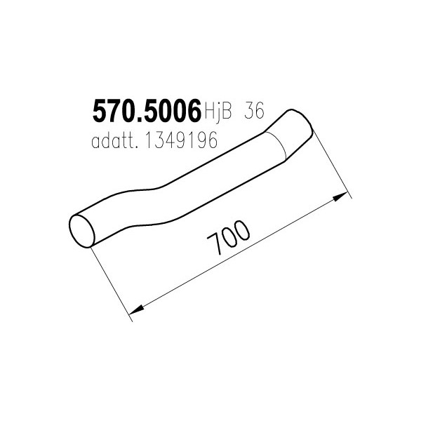 Слика на Издувна цевка ASSO 570.5006