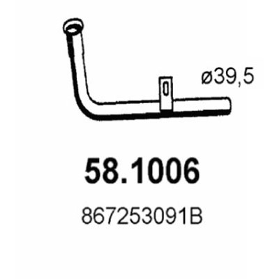 Слика на Издувна цевка ASSO 58.1006