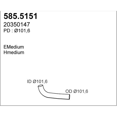 Слика на Издувна цевка ASSO 585.5151