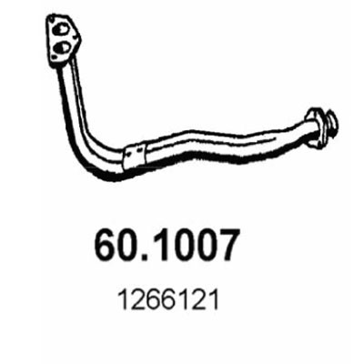 Слика на издувна цевка ASSO 60.1007 за Volvo 240 Saloon (P242, P244) 2.0 - 97 коњи бензин