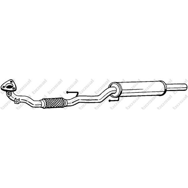 Слика на издувна цевка BOSAL 281-483 за Skoda Roomster (5J) 1.2 - 64 коњи бензин