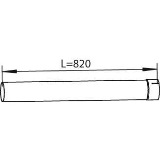 Слика на издувна цевка DINEX 21112 за камион DAF F 2800 FAG 2800 DKV,FAR 2804 DKXE,FAS 2803 DKXE,DKSE,DKV - 230 коњи бензин