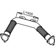 Слика на издувна цевка DINEX 21194 за камион DAF 95 FAK 95.360 - 364 коњи дизел