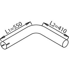 Слика на издувна цевка DINEX 21614 за камион DAF F 2700 FAT 2700 HS - 272 коњи дизел