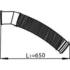 Слика на издувна цевка DINEX 22168 за камион DAF CF 85 FAD 85.510 - 510 коњи дизел
