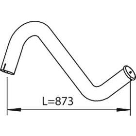 Слика на издувна цевка DINEX 28641 за камион Iveco M 115-17 - 177 коњи дизел