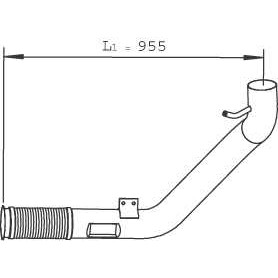 Слика на издувна цевка DINEX 29242 за камион Iveco Stralis AS 440S40 - 400 коњи дизел