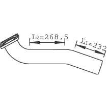 Слика на издувна цевка DINEX 47186 за камион MAN TGA 18.410, 18.420 FAK, FAK-L, FALK, FALK-L - 410 коњи дизел