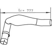 Слика на издувна цевка DINEX 48121 за камион MAN TGA 18.360 FC, FLC, FLLC, FLLRC, FLLW, FLRC, FLLRW, FRC - 360 коњи дизел